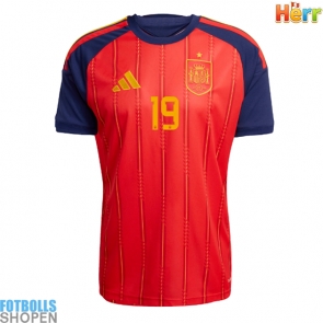 Billiga Spanien Lamine Yamal #19 Hemmatröja VM 2026 Kortärmad